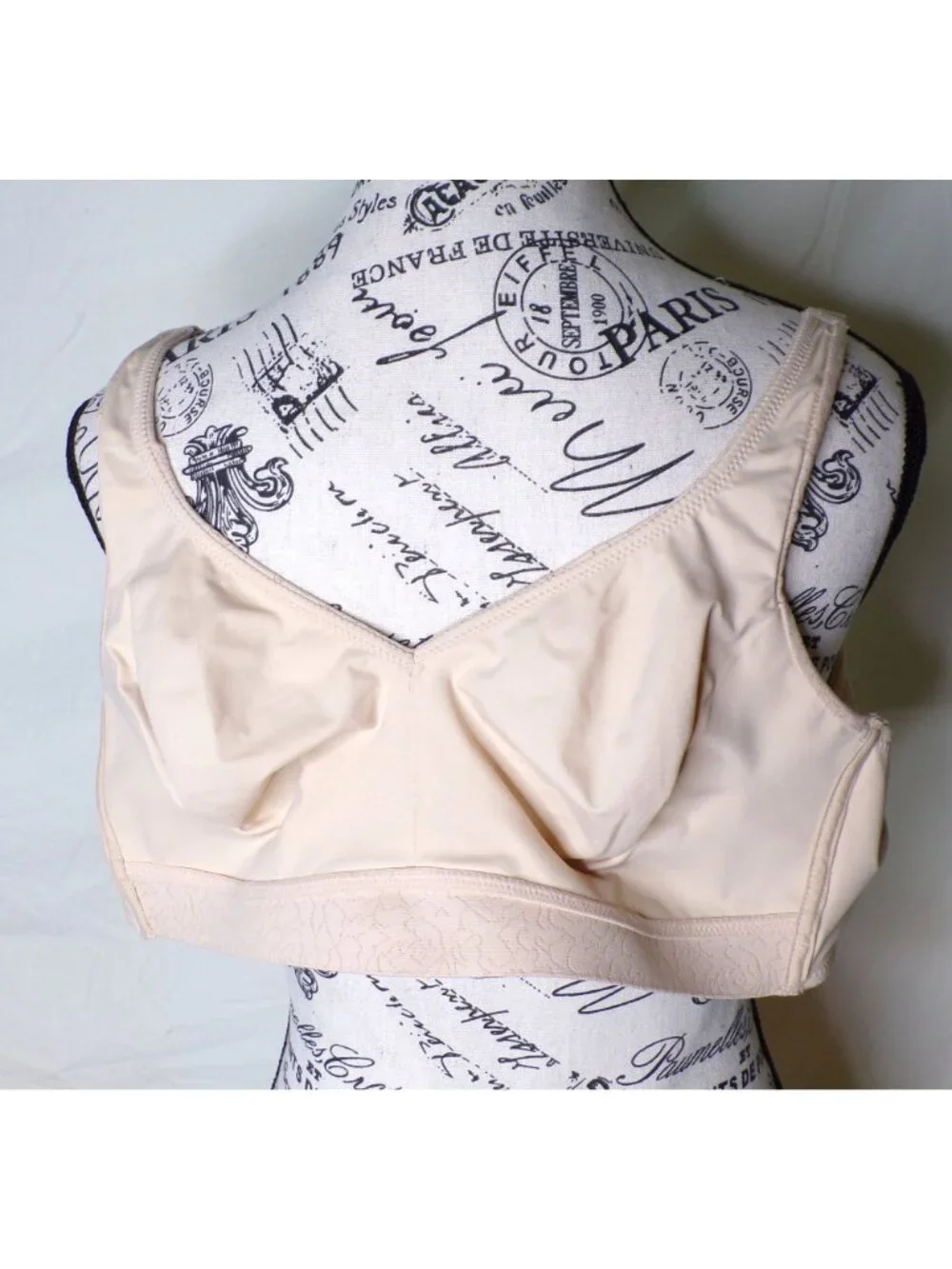 🆕WACOAL Inside Job Full Unpadded Wireless Bra 36D Beige #852345 - Picture 7 of 7